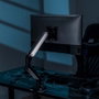 Aisens Soporte de Mesa RGB Gaming con Contrapeso para Monitor de 17-32 Pulgadas